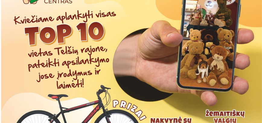 Žemaitijas tūrisma informācijas centrs piedāvā balvas vasaras ceļojumiem pa Telšu rajonu!