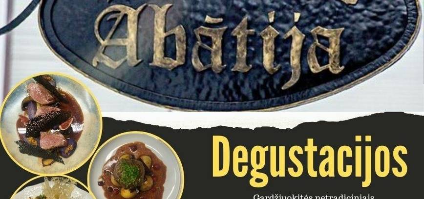 Nauji skonių potyriai restorane Abatija