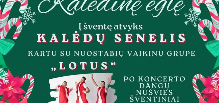 Christmas tree lighting festival in Ryškėnai