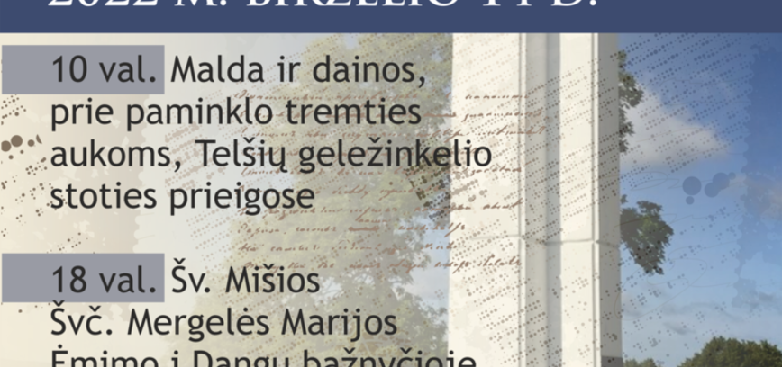 Gedulo ir vilties dienos paminėjimas