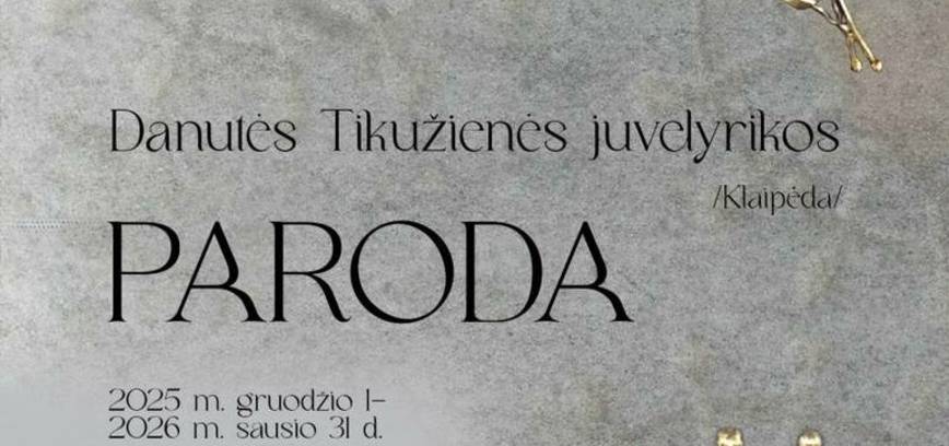 Schmuckausstellung von Danutė Tikužienė