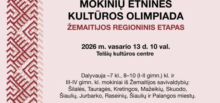 8. Litauische Olympiade der ethnischen Kulturen von Schülern