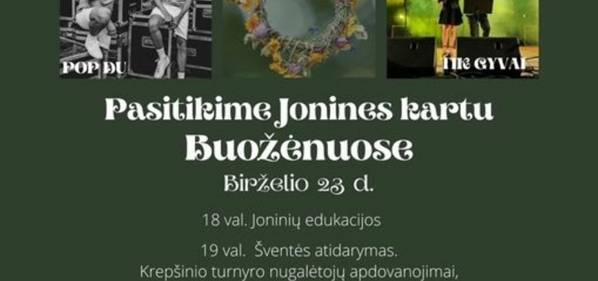 Treffen wir uns gemeinsam mit Jonines in Buožėnai