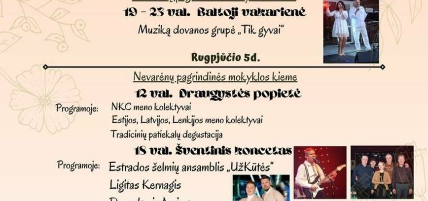 Nevarėnai town festival