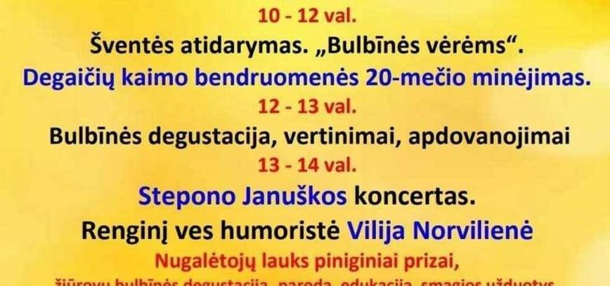 Degaičiai town festival