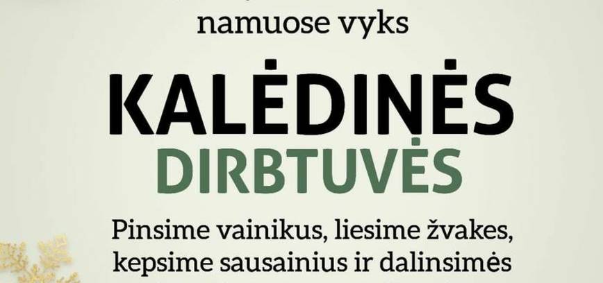 Weihnachtsworkshop in Degaičiai