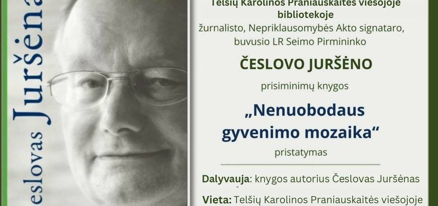 Presentation of the book by Česlov Juršėnas