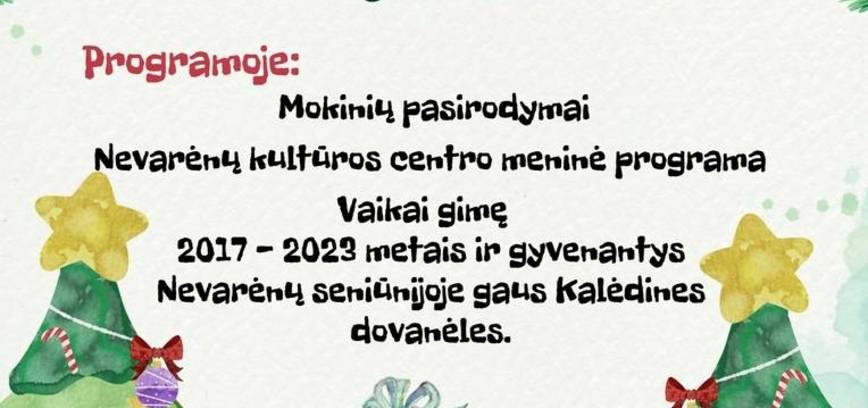 Children's Christmas in Nevarėnai