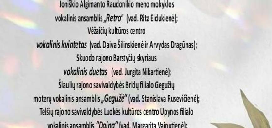 3. vokālās mūzikas festivāls 