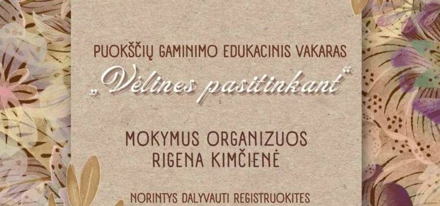 Bildungsabend zur Herstellung von Blumensträußen „Vēlines pistinakant“