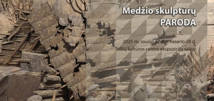 Tautodailininko Edmundo Gaubo medžio skulptūrų paroda