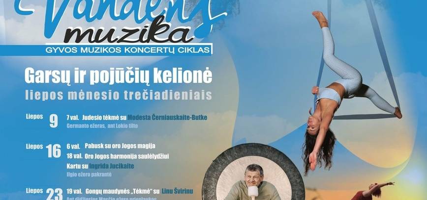 Gyvos muzikos koncertų ciklas „Vandens muzika“ 2025