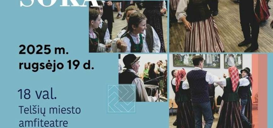 Die Kampagne „Ganz Litauen tanzt“ findet im Amphitheater der Stadt Telšiai statt.