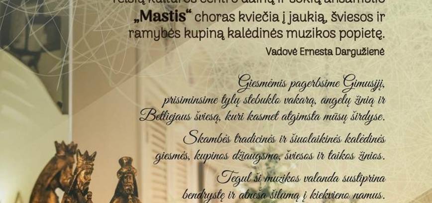 Gimusiojo garbei - Kalėdinių giesmių koncertas