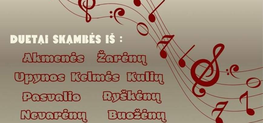 Duetų vakaras „Dainuok, širdie gyvenimą“