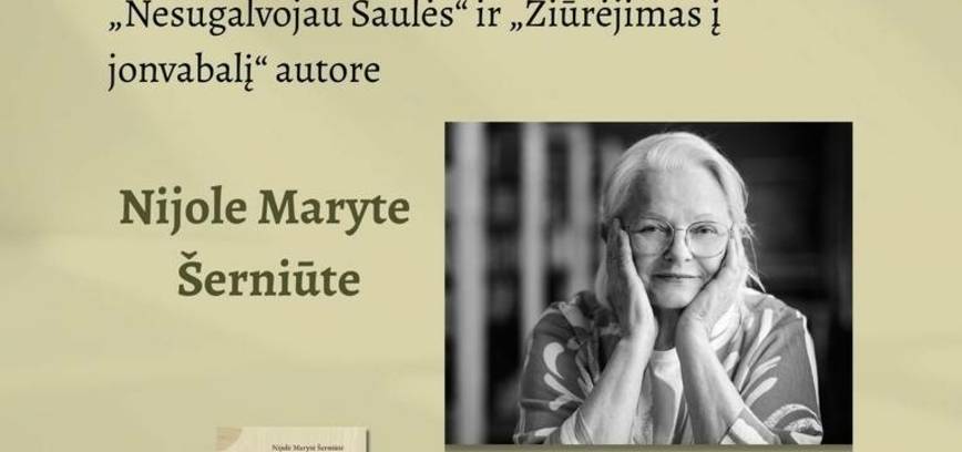 Meeting with writer Nijole Maryte Šerniūtė
