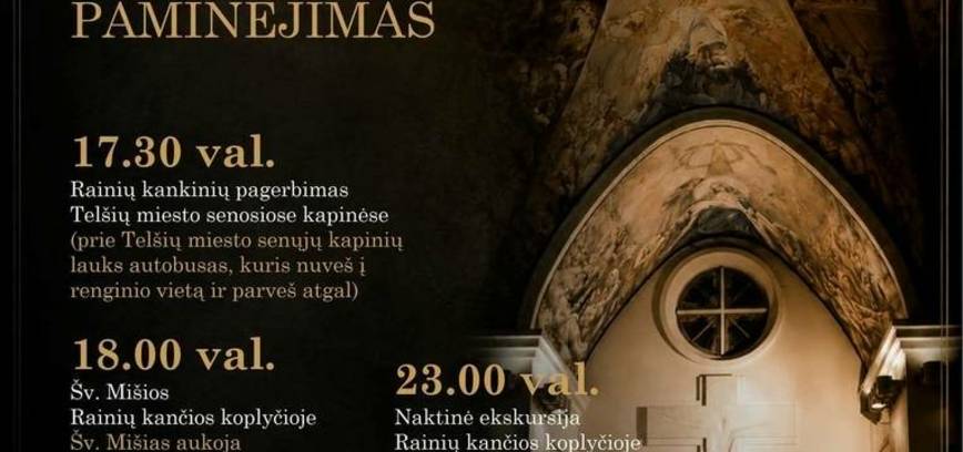 Rainių tragedijos 85-ųjų metinių minėjimas