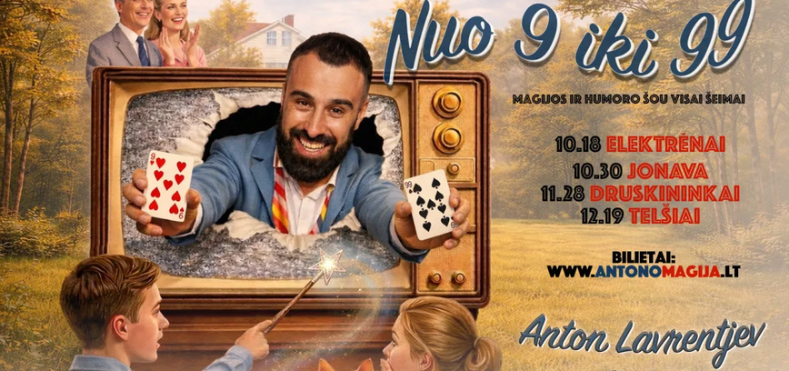 Zauber- und Humorshow für die ganze Familie „Von 9 bis 99“