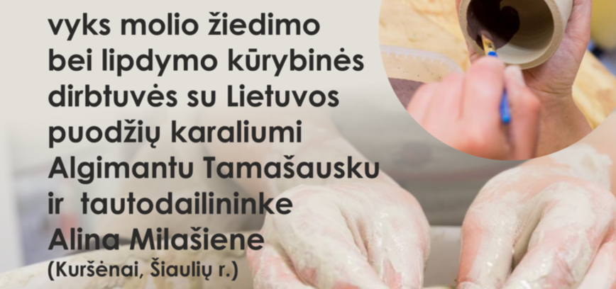 Vitamins of art, creative workshops of clay flowering