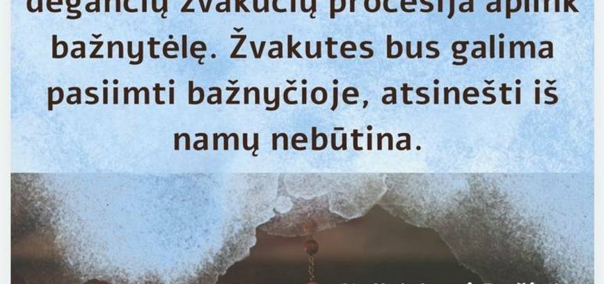 Telšu mazā pagasta Sveču gājiens