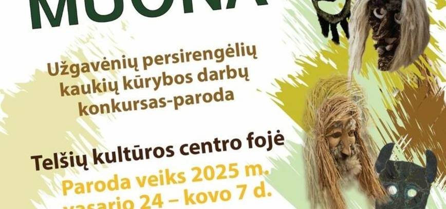 Užgavėnių persirengėlių kaukių kūrybos darbų konkursas-paroda