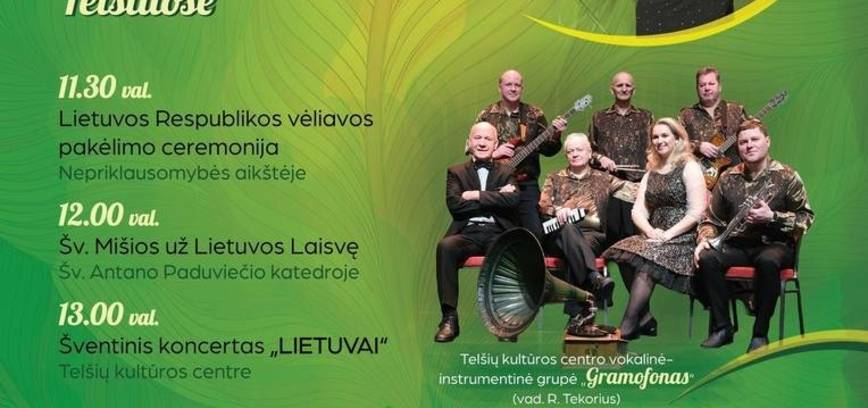 Tag der Wiederherstellung des litauischen Staates in Telšiai