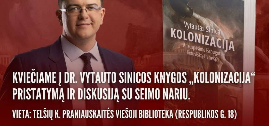 Презентация книги «Колонизация» членом Сейма В. Синица.