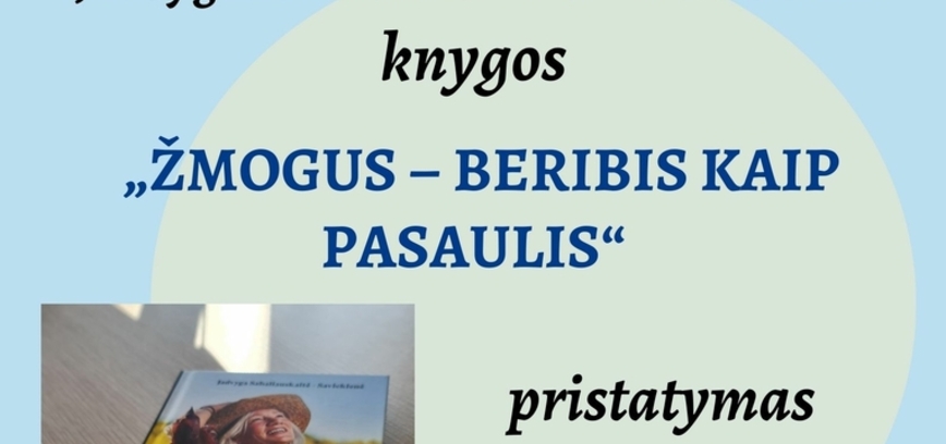 Presentation of Jadvyga Sabaliauskaitė-Savickienė's book 