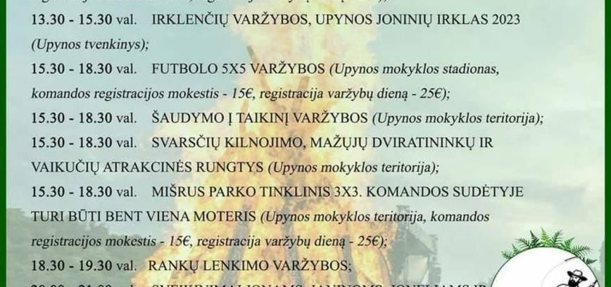 Upynas feiert den Johannistag