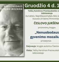 Česlova Juršėnas grāmatas prezentācija