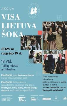The campaign "All Lithuania Dances" takes place in the Telšiai city amphitheater.