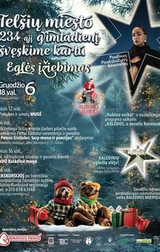 Svinēsim kopā Telšu pilsētas 234. dzimšanas dienu. Egles iedegšana