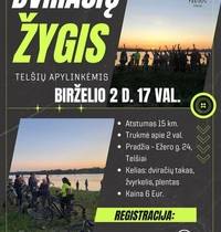 Evening cycling tour around Telšiai