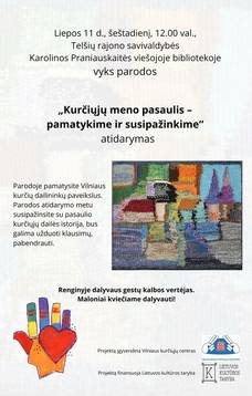 Parodos „Kurčiųjų meno pasaulis – pamatykime ir susipažinkime“ atidarymas