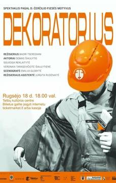 Spektaklis „Dekoratorius”, rež. B.Tserediani