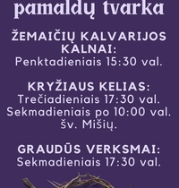 Order of Lent services, Telšiai Mažoji Parish