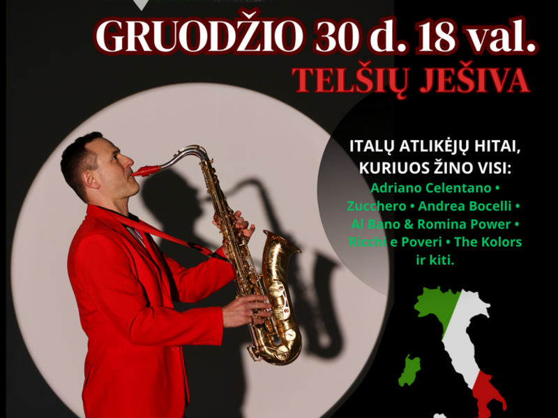 „ROMANTIC SAX“ – ITALIŠKA PROGRAMA 