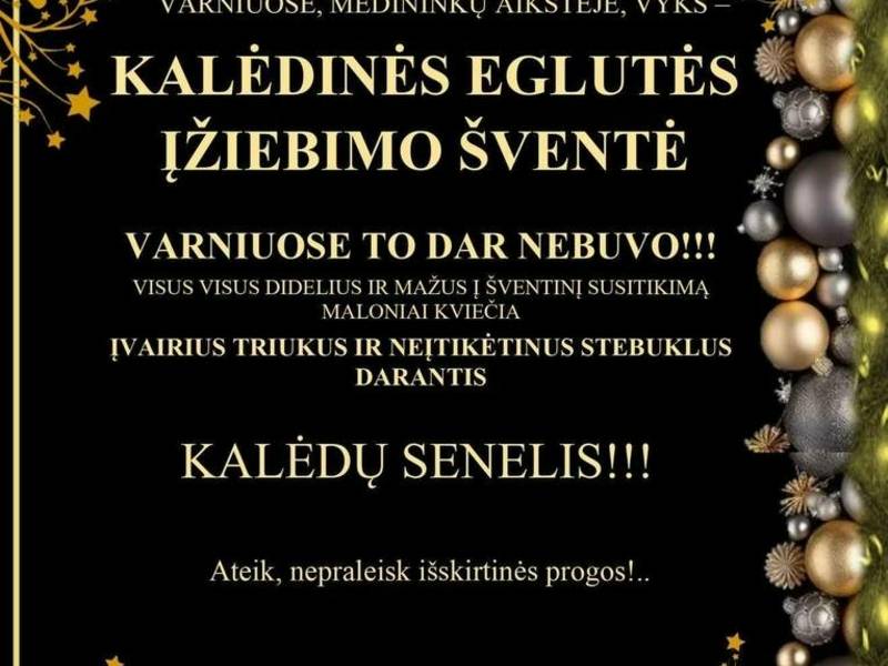 Ziemassvētku egles iedegšanas festivāls Varnii
