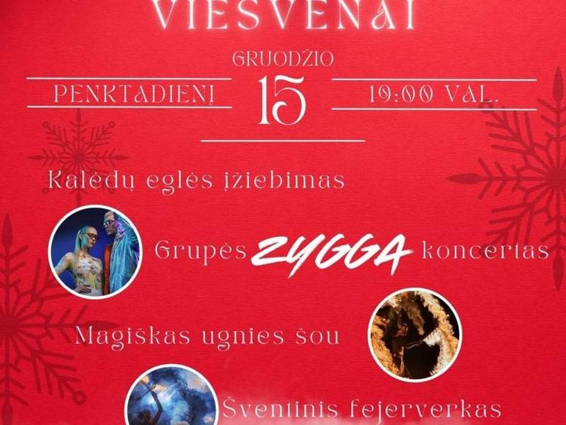 Фестиваль освещения рождественских елок в Вешвенай