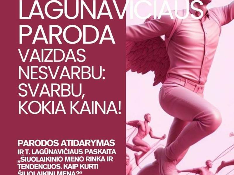 Tomo Lagūnavičiaus paroda „Vaizdas nesvarbu: svarbu, kokia kaina!“