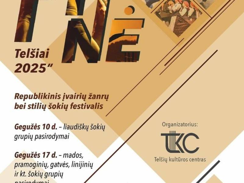 Respublikinis įvairių žanrų bei stilių šokių festivalis „Šokių pynė 2025“