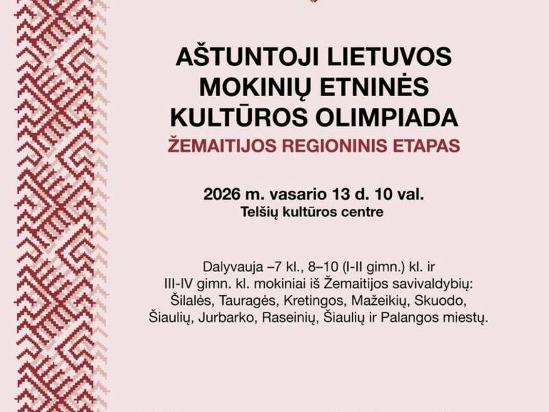 8. Litauische Olympiade der ethnischen Kulturen von Schülern
