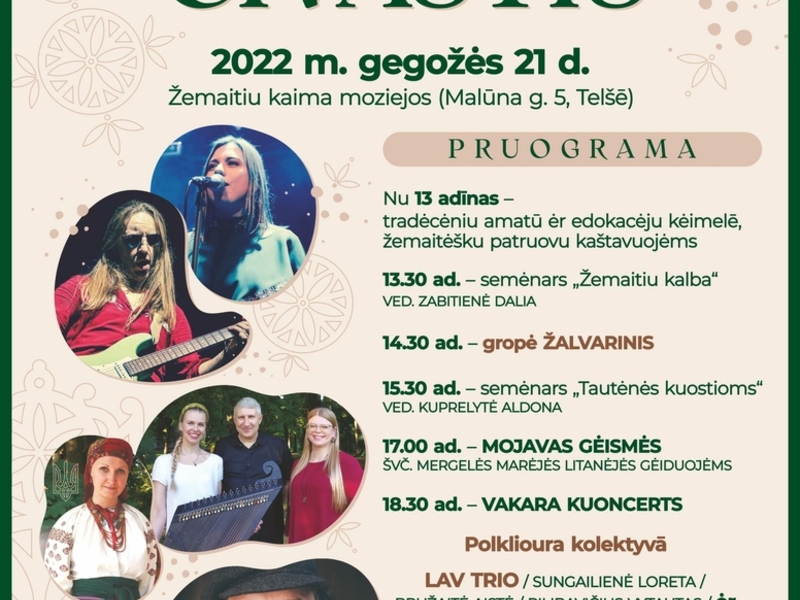 Amatniecības un kulinārā mantojuma festivāls "Žemaišu dzīve"