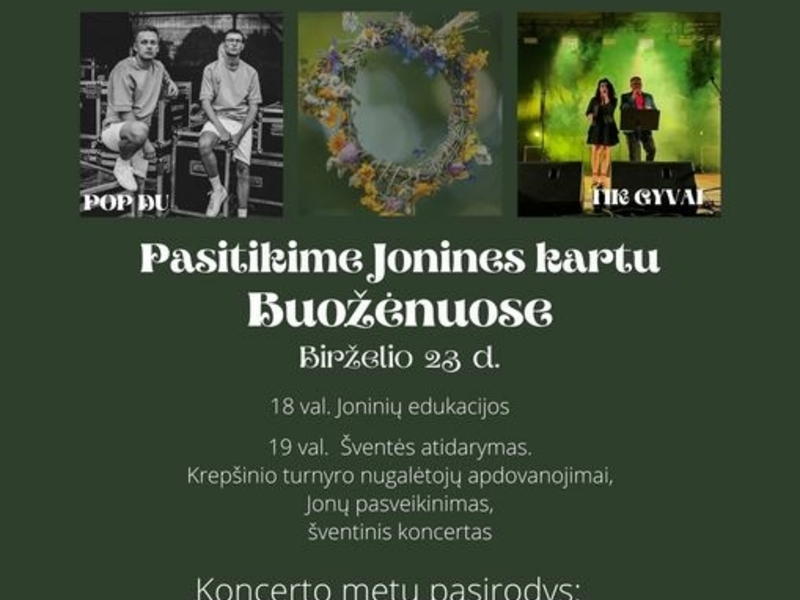 Treffen wir uns gemeinsam mit Jonines in Buožėnai