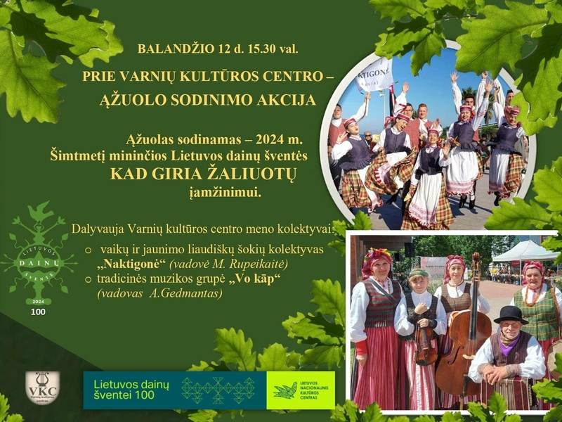 Ozolu stādīšanas akcija Varniai