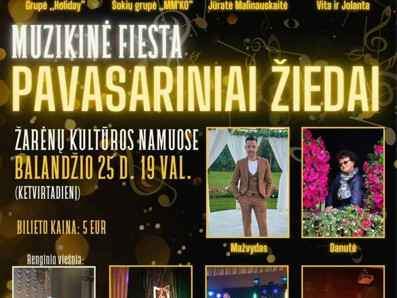 Muzikālā fiesta "Pavasara ziedi"