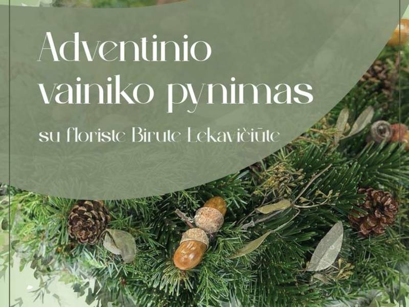  Adventinio vainiko pynimo edukacija