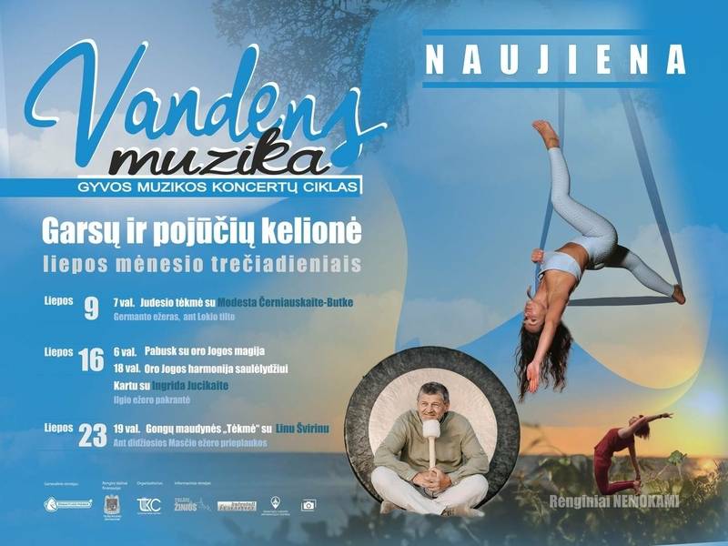 Gyvos muzikos koncertų ciklas „Vandens muzika“ 2025