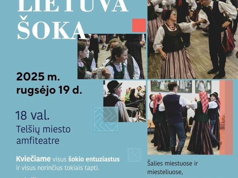 Telšių miesto amfiteatre – akcija „Visa Lietuva šoka“