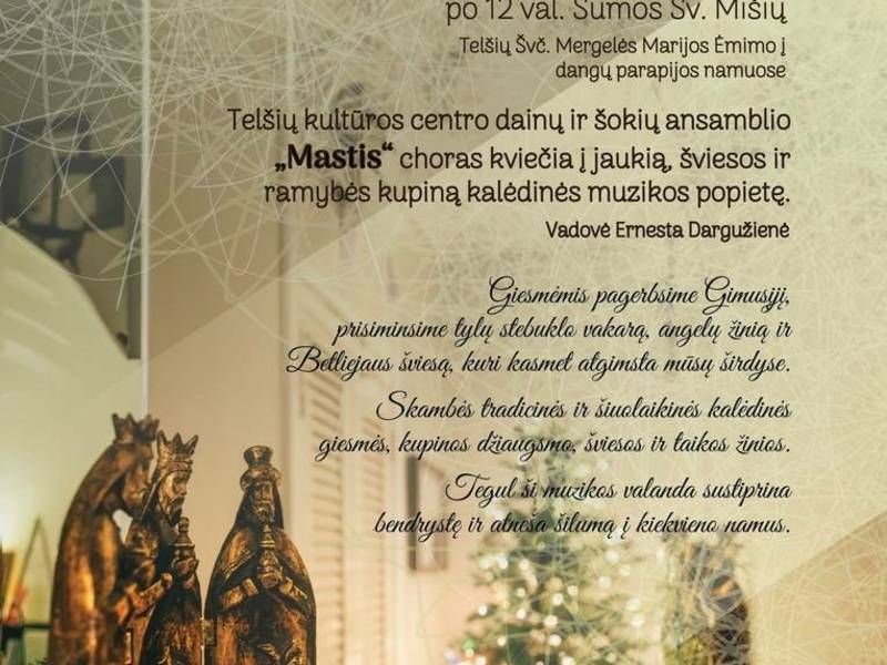 Gimusiojo garbei - Kalėdinių giesmių koncertas